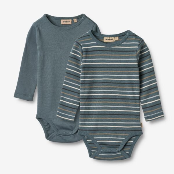 2 Body Freddie L/S - blue multi stripe