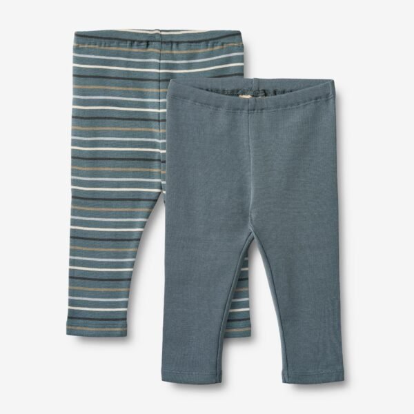 2 Leggings Jules - blue multi stripe