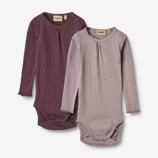 2 Rib Body L/S Lotta - purple fudge
