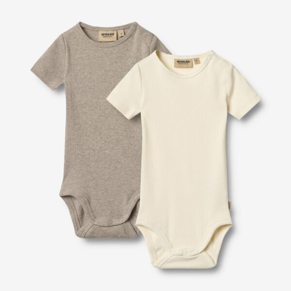 2 Rib Body S/S Timo - gravel melange