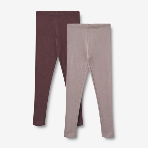 2 Rib Leggings Maddy - purple fudge
