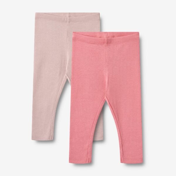 2 Rib Leggings Maddy - pink lilac