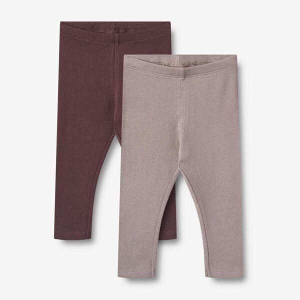2 Rib Leggings Maddy - purple fudge