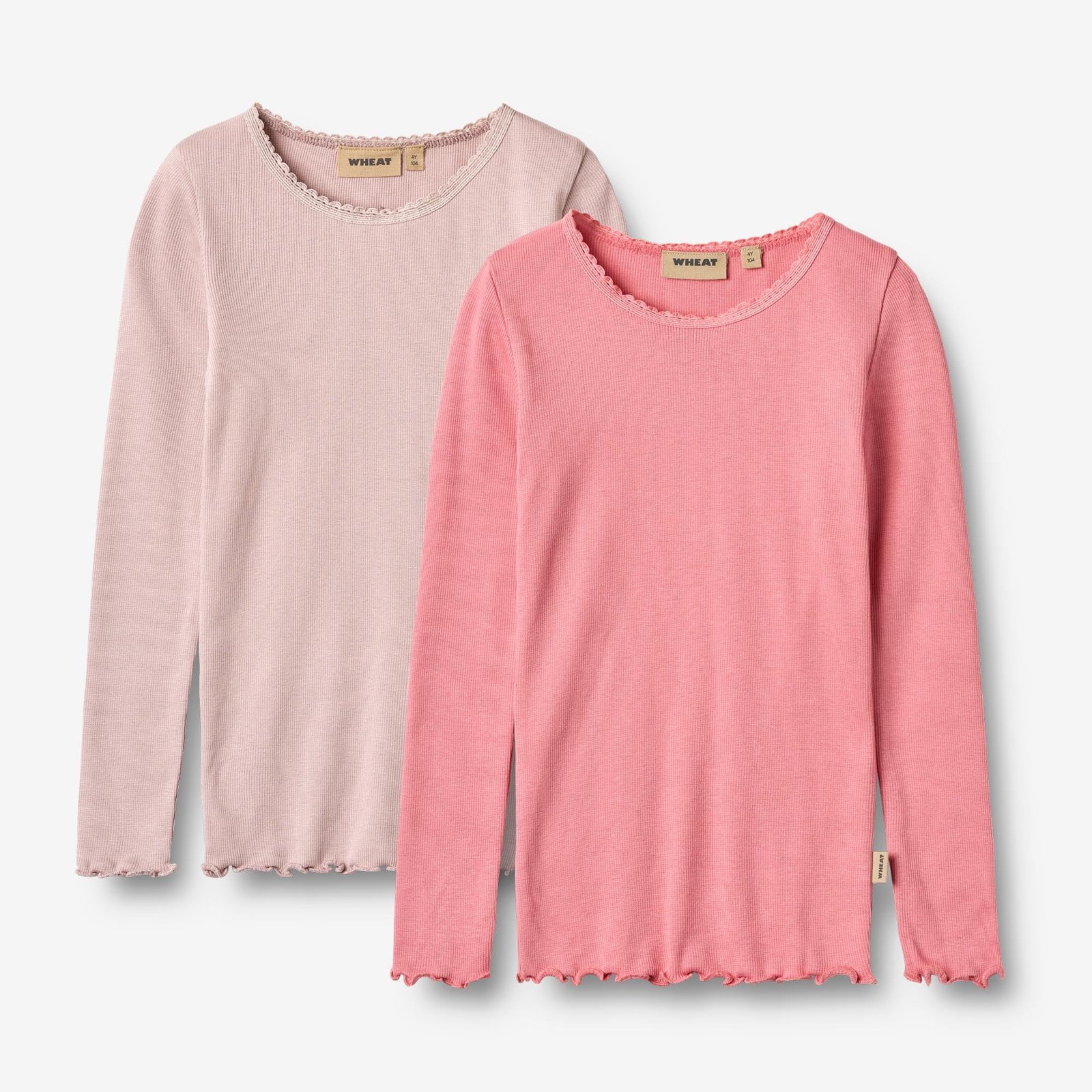 2 Rib T-Shirt L/S Reese - pink lilac