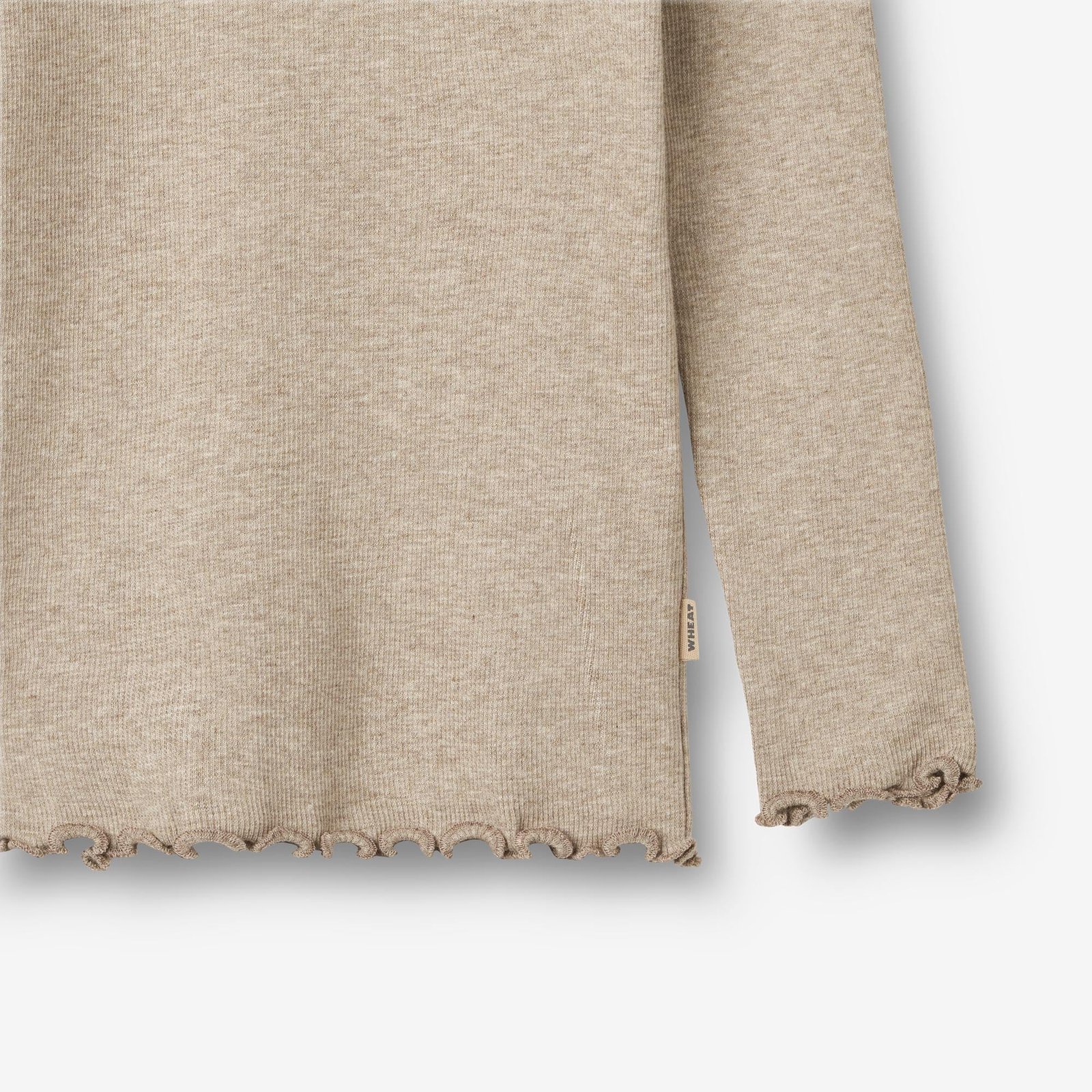 2 Rib T-Shirt L/S Reese - gravel melange black - Image 4