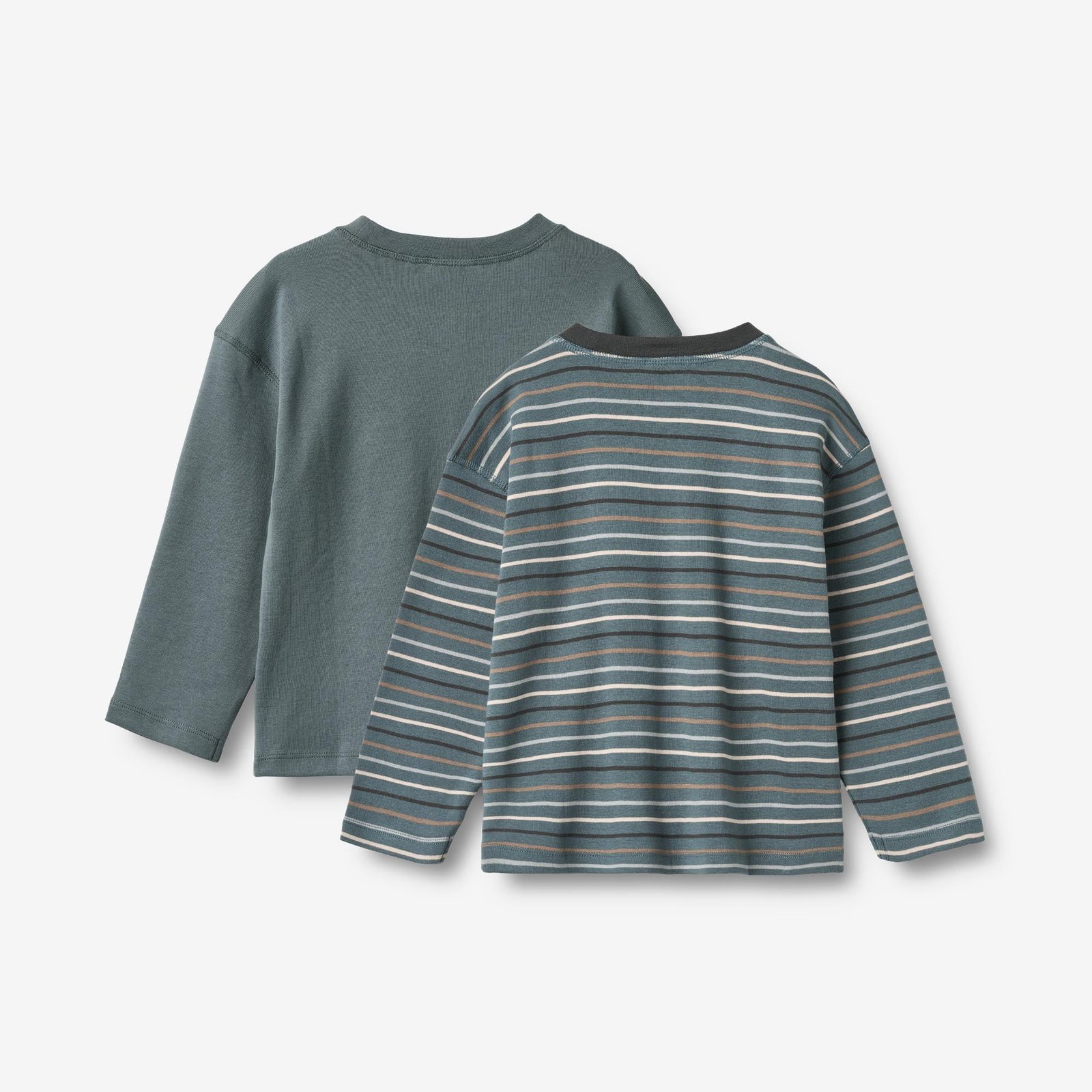 2 T-Shirt L/S Hans - blue multi stripe - Image 3