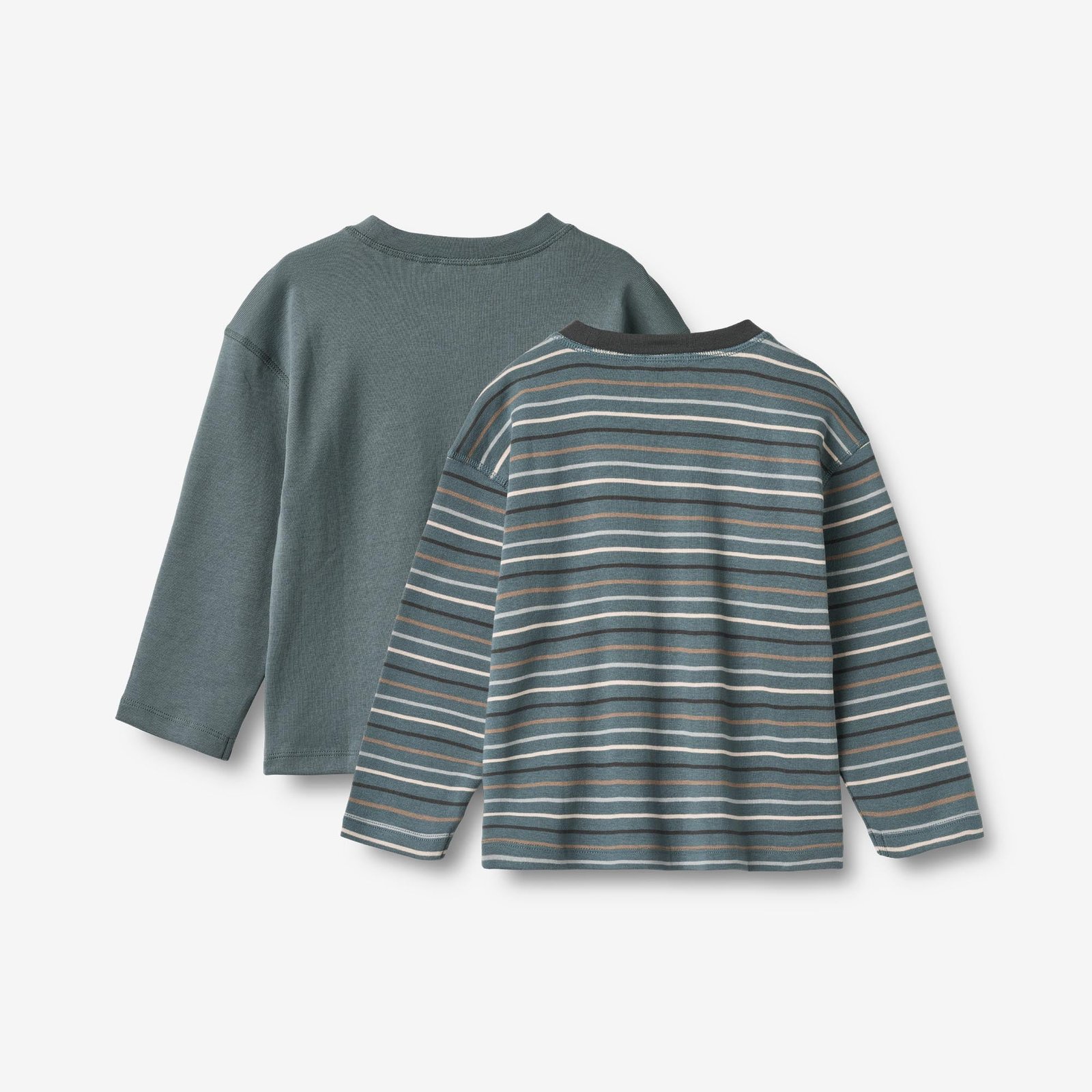 2 T-Shirt L/S Hans - blue multi stripe - Image 4