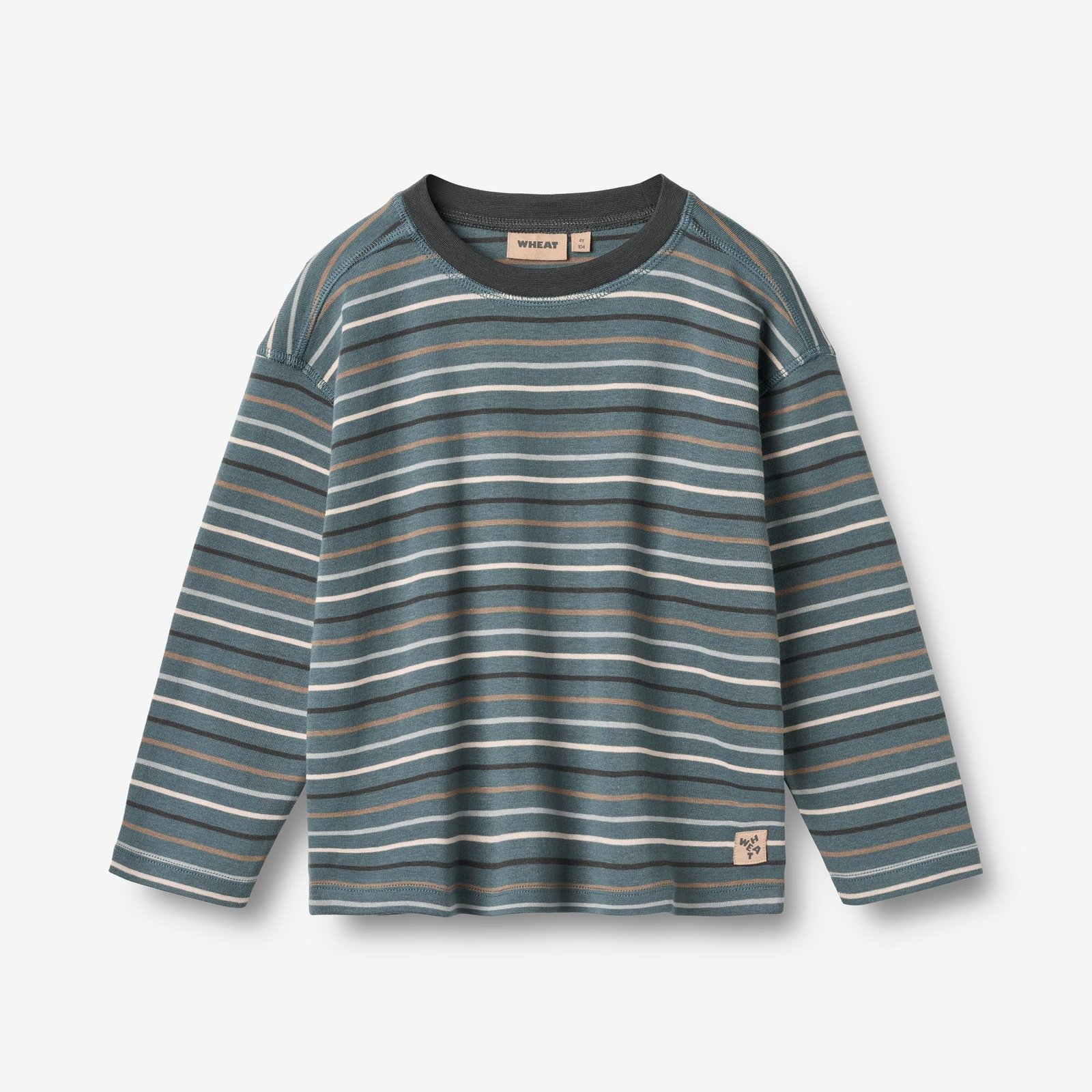 2 T-Shirt L/S Hans - blue multi stripe - Image 5