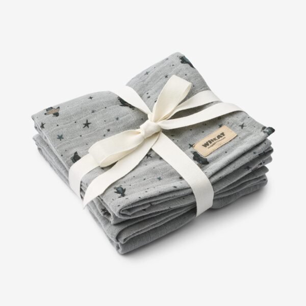 2 pk Muslin Kaya - soft rain